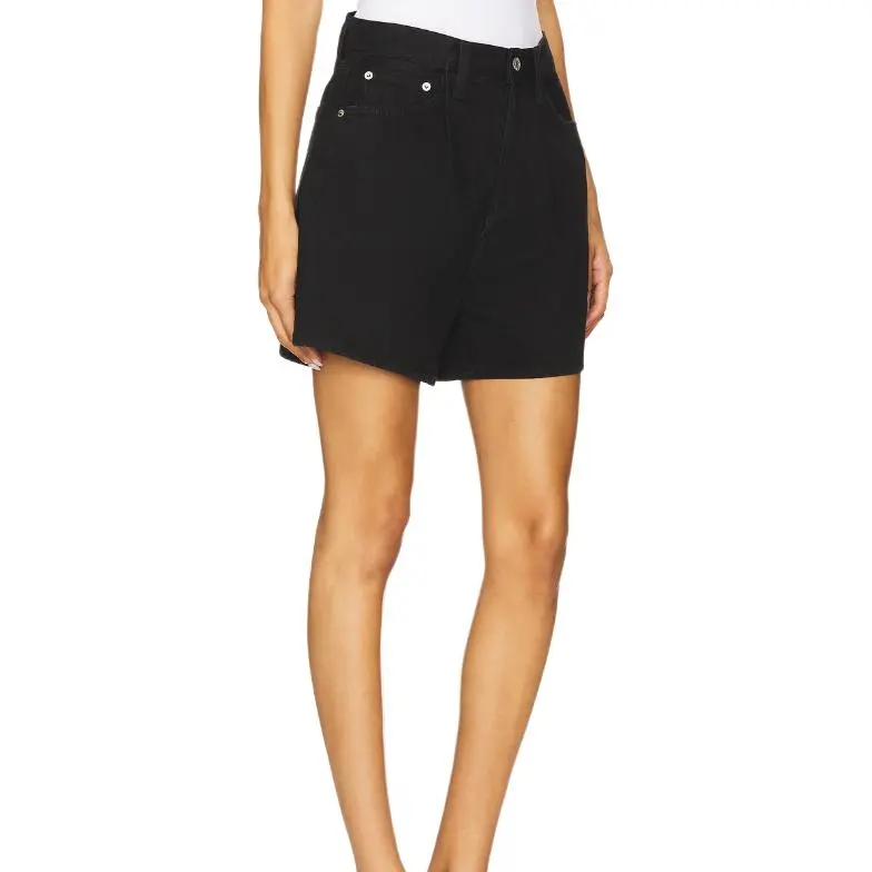 AGOLDE Denim Shorts Women's Black-2