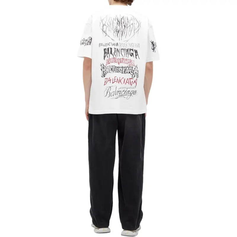 Balenciaga SS24 T Shirt Loose Fit Men's White-4