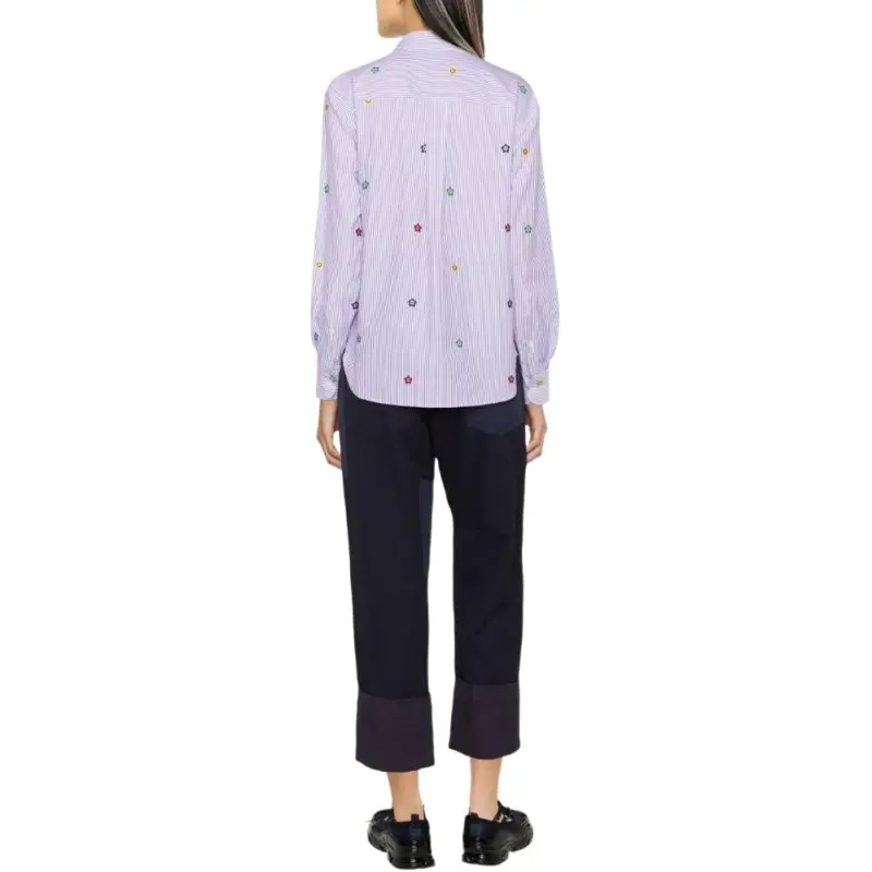 KENZO Target Striped Button Up Shirt-4