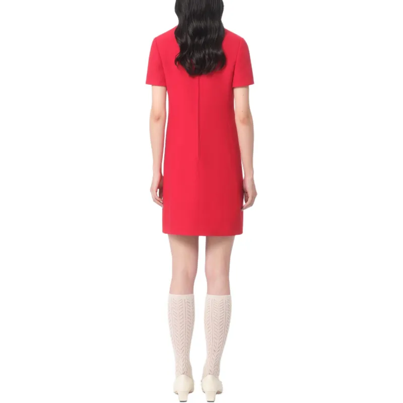 Valentino Bow Detailed A Line Mini Dress-3