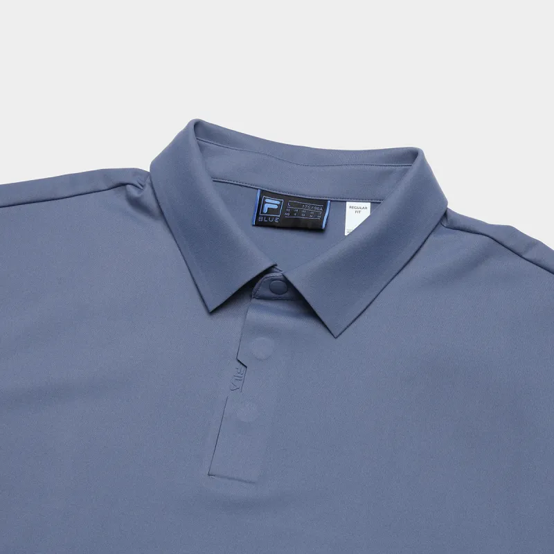 FILA Polo Shirt Men's Purple Light Blue-2
