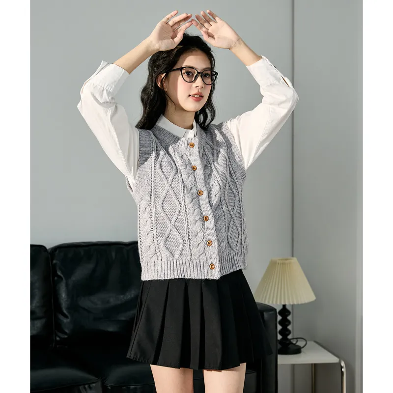 Tonlion Vests Women's Mist Gray-5
