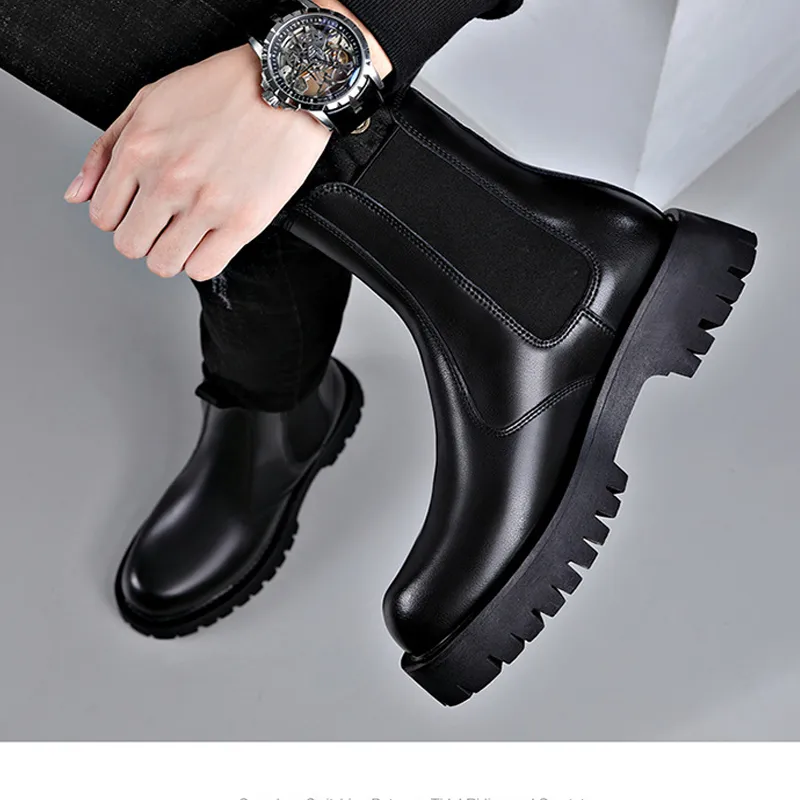 Journey Of Inspiration Crew Chelsea Boots Unisex Black-10