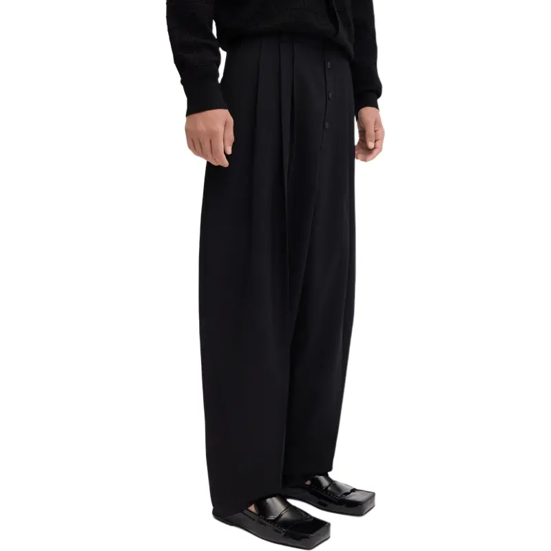 Jacquemus Button Pleat Detailed Trousers-1