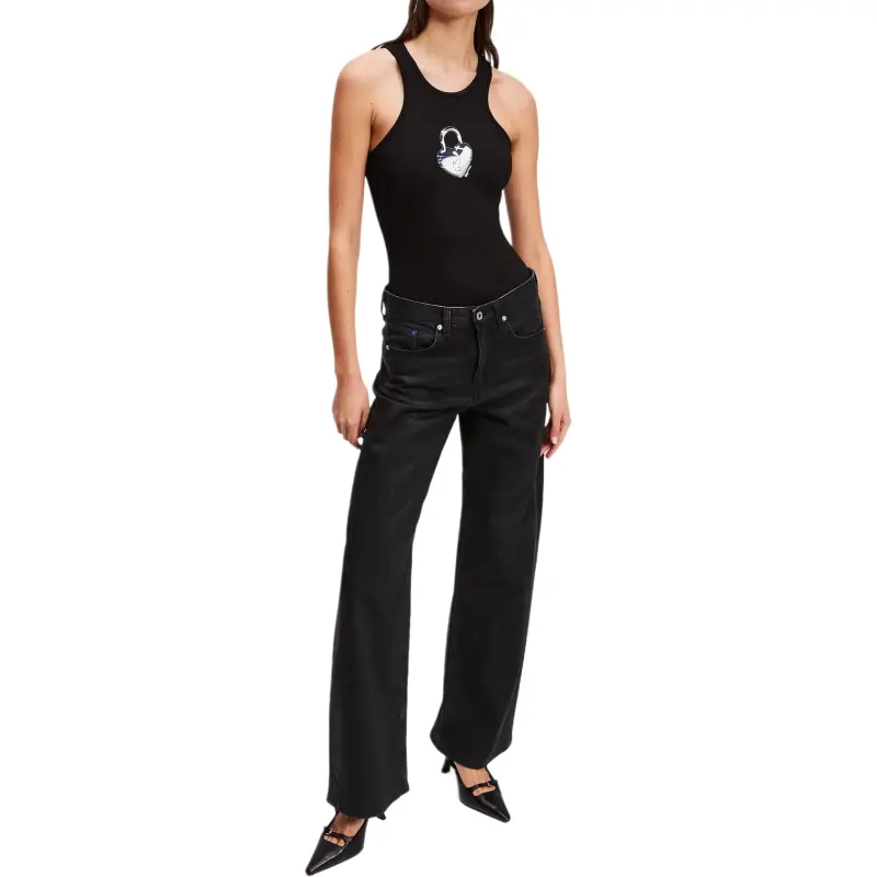 KARL LAGERFELD / Karl Lagerfeld Jeans Love Unlocked Bodysuit-3