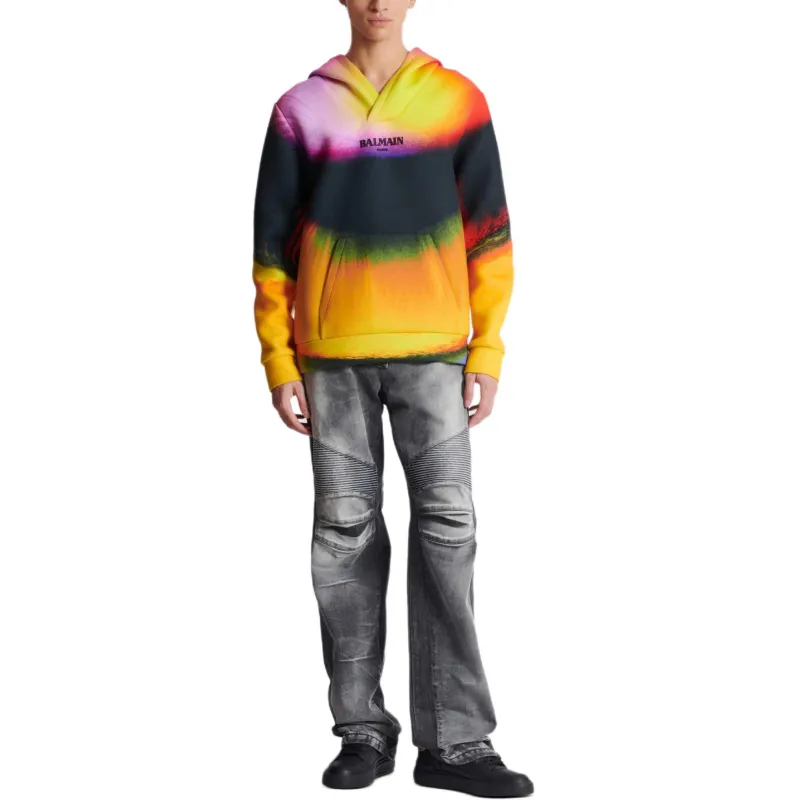 BALMAIN Ibby Njoya Print Hoodie-1