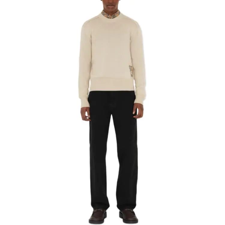 Burberry Logo Patch Crewneck Knitted Jumper-2
