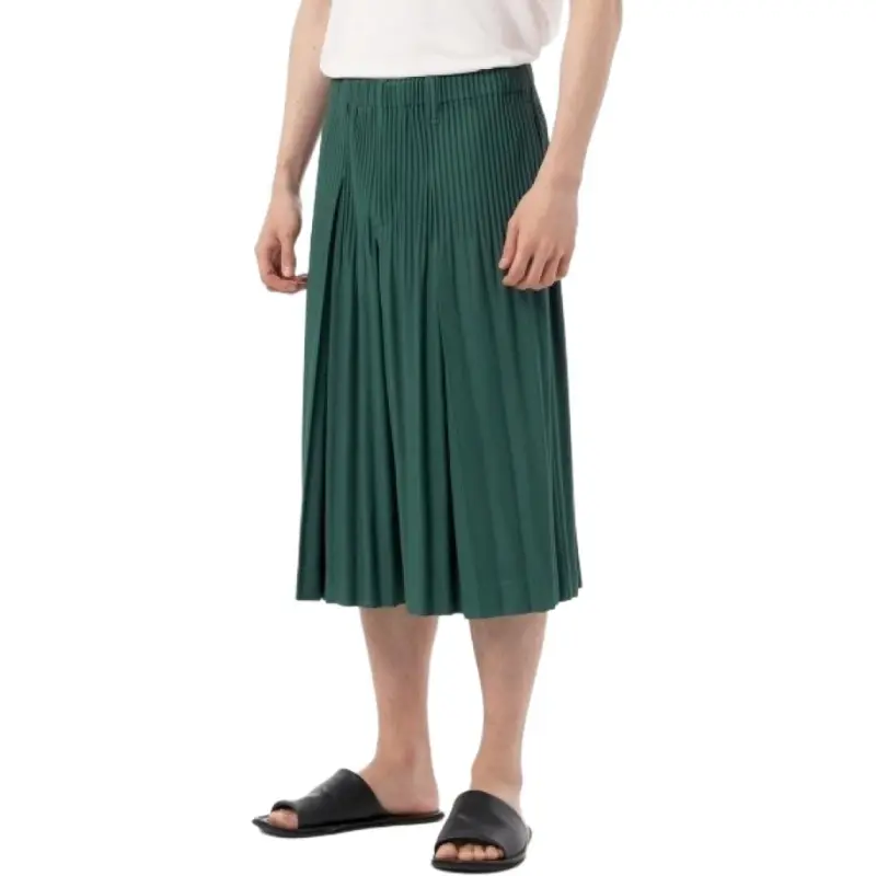 Homme Plissé Issey Miyake Casual Shorts Men's Green-2