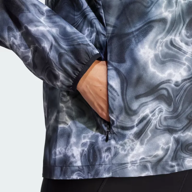 Adidas ALLOVER PRINT Jackets Women's Black/White-4