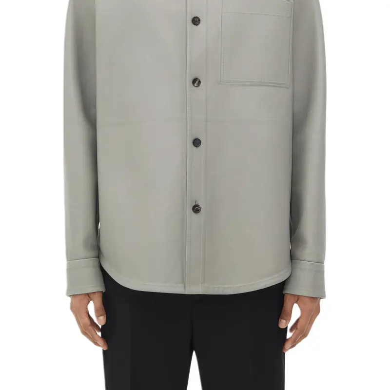 Bottega Veneta FW24 Leather Jacket Men's Seal Color-1