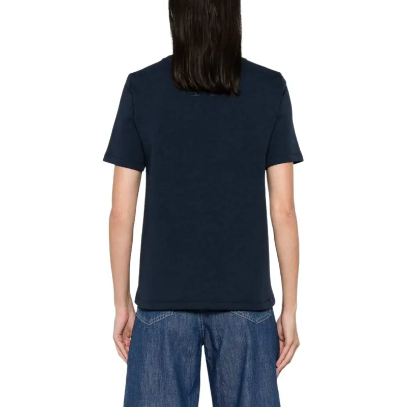 'S MAX MARA Logo Embroidered Crewneck T Shirt-4