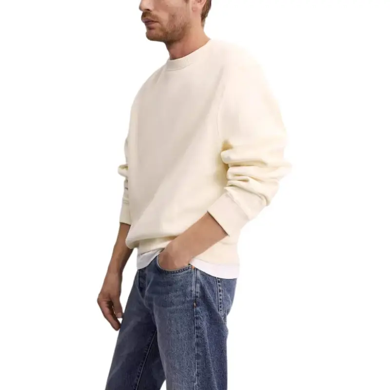 ZARA Sweatshirt Men's Raw White-3