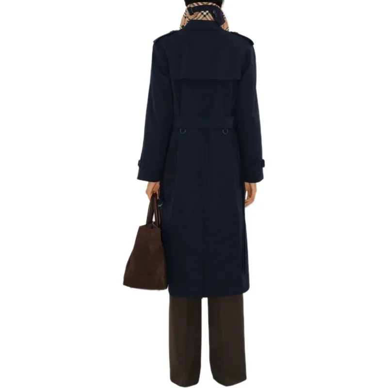 Burberry FW22 Trench Coat Women's Dark Blue-5