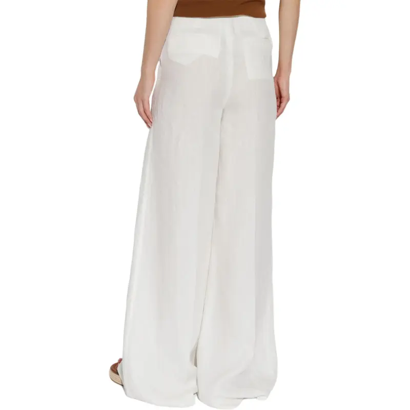 MaxMara Sequoia Pleat Detailed Wide Leg Trousers-2