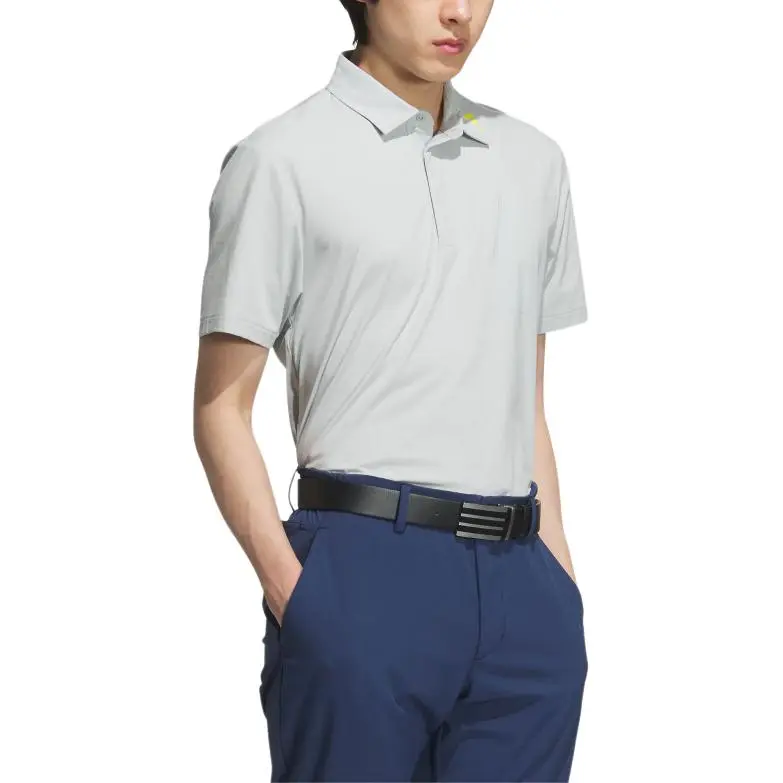 Adidas SS25 Polo Shirt Men's Miracle Silver-2