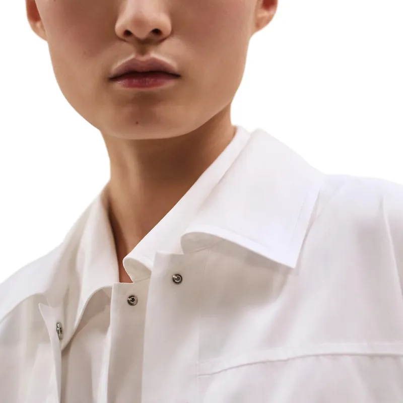 HERMES FW24 Short Sleeved Dress Women's White-3