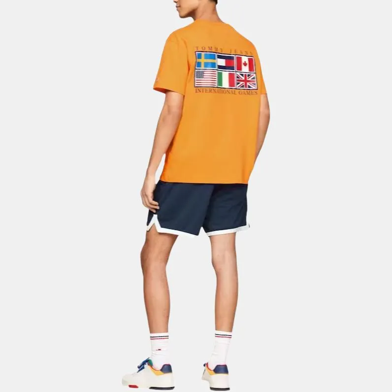 Tommy Hilfiger International Games Logo T Shirt T Shirt Unisex Yellow-6