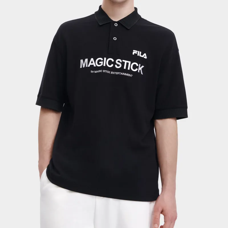 FILA Polo Shirts Men Jet Black-2