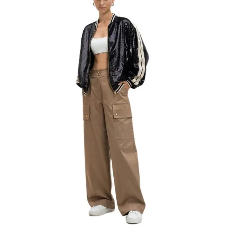 PALM ANGELS Sequinned Bomber Jacket-1