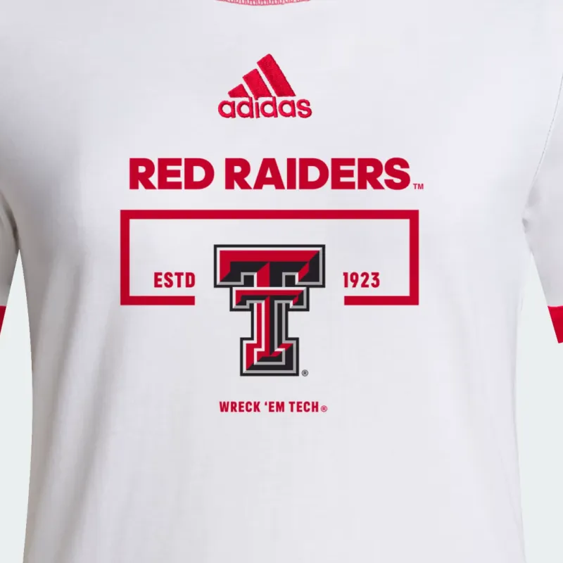 Adidas Free Shipping With AdiClub Texas Tech 3 Stripes Tee-2