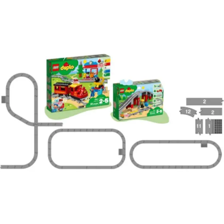 LEGO Train Bridge And Tracks Building Blocks 10872-2