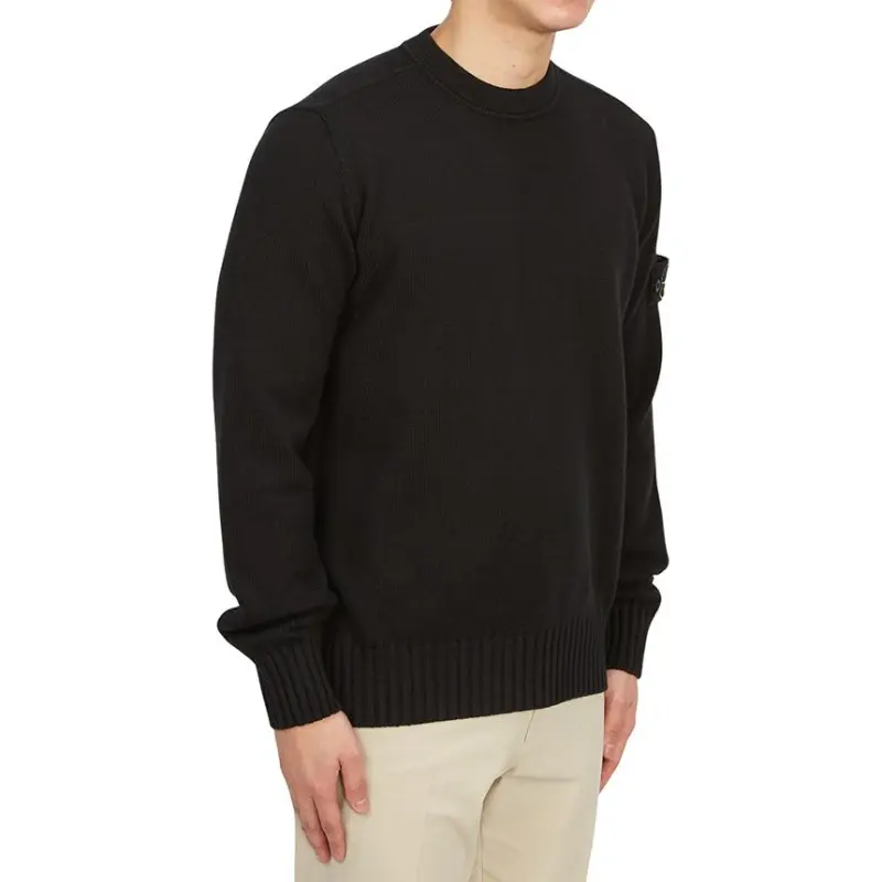 STONE ISLAND Logo Patch Crewneck Jumper-3