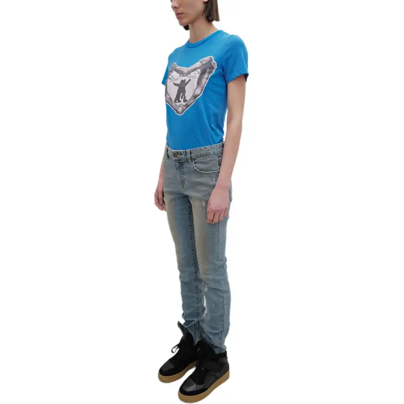 OPENyy T-Shirts Women's Blue-4