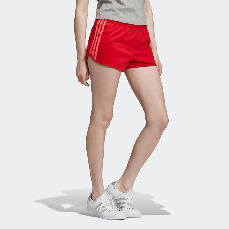 Adidas Originals Casual Shorts Women's Red-3