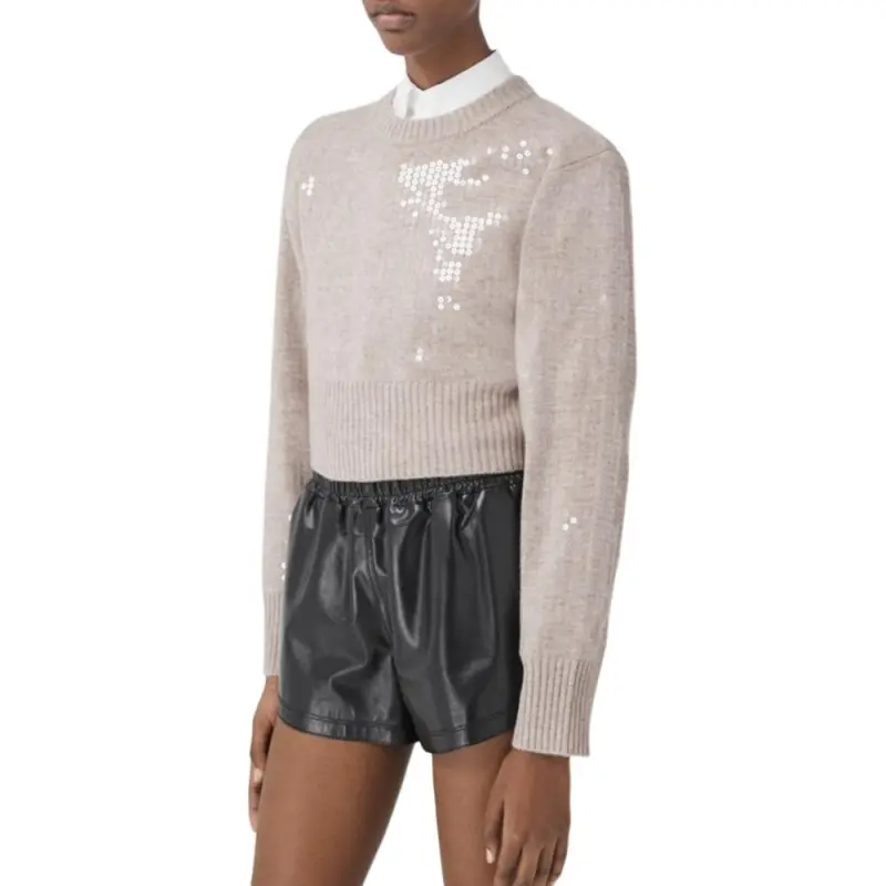 Burberry FW22 Cashmere Sweater Women's Pink-2