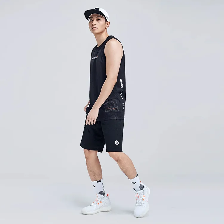 RIGORER Knitted Fabric Five Quarter Shorts Basketball Shorts Men's-2
