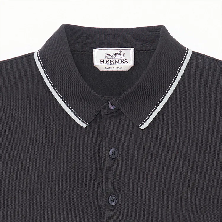 HERMES SS23 Polo Shirt Men's Black-5