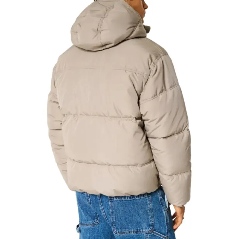 Hollister Puffer Jacket Men's Gray-3