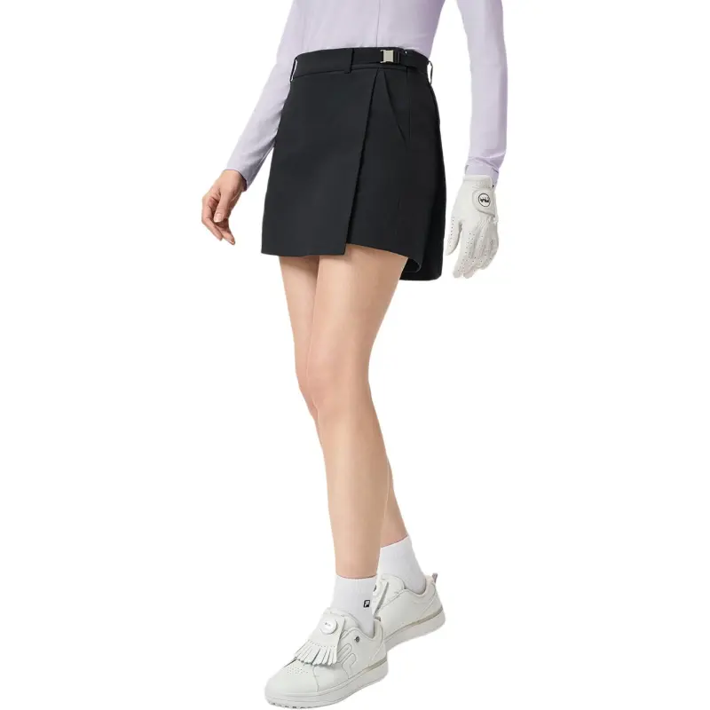 FILA Golf Series SS25 Casual Short Skirts Women's Pitch Black BK-2