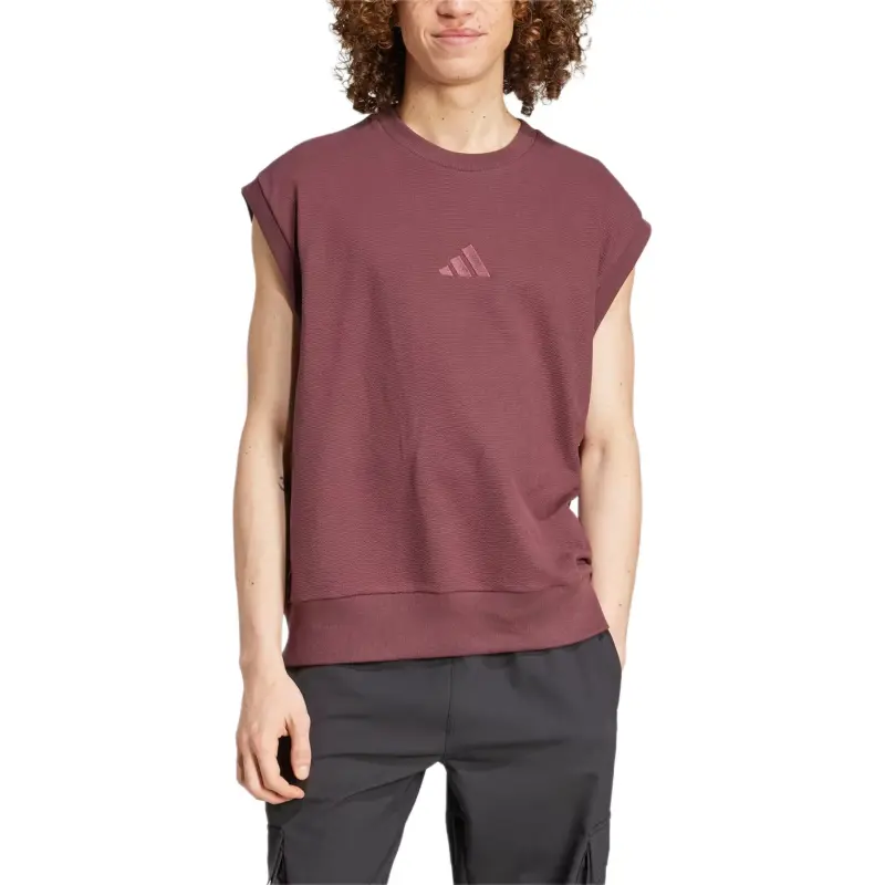 Adidas Free Shipping With AdiClub Elevated All Szn Cloud Jersey Sleeveless Crew Tee-3