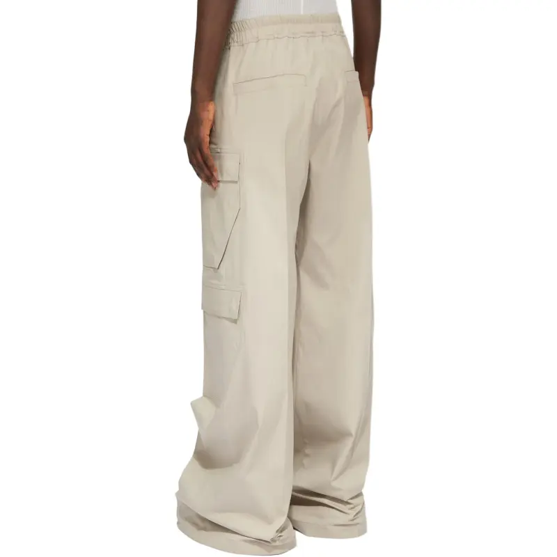 RICK OWENS Cargobelas Drawstring Wide Leg Trousers-4