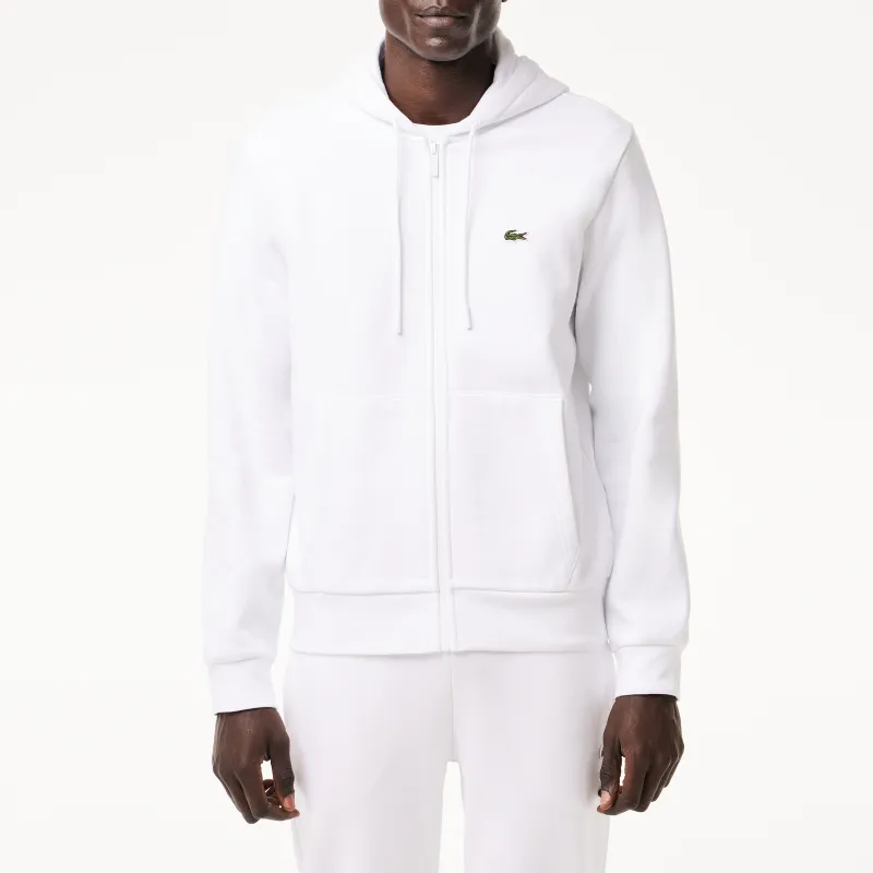 LACOSTE Logo patch Zipped Sweatshirt-3
