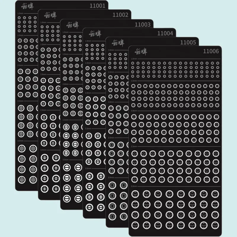Box Card All Round Etching Piece Modification Gundam Model Accessories-2