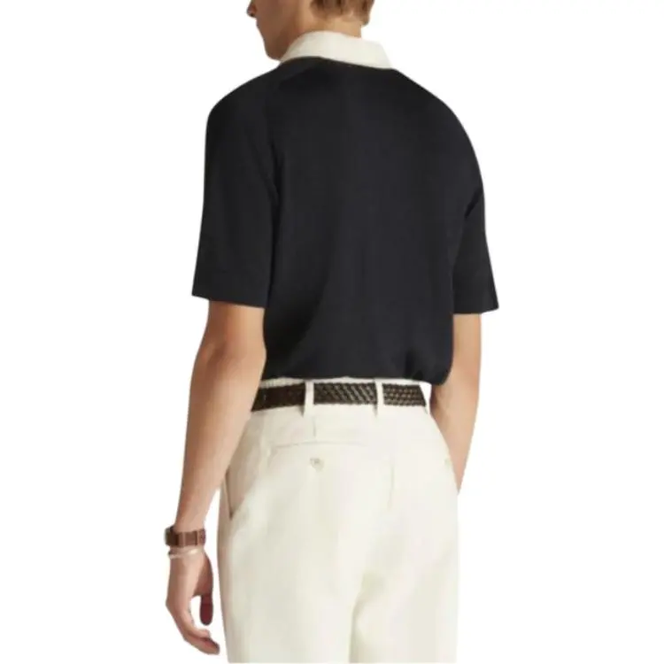 Dunhill SS25 Polo Shirt Men's Marine Blue-3