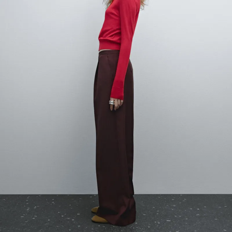 Massimo Dutti Casual Pants Women's Red-3