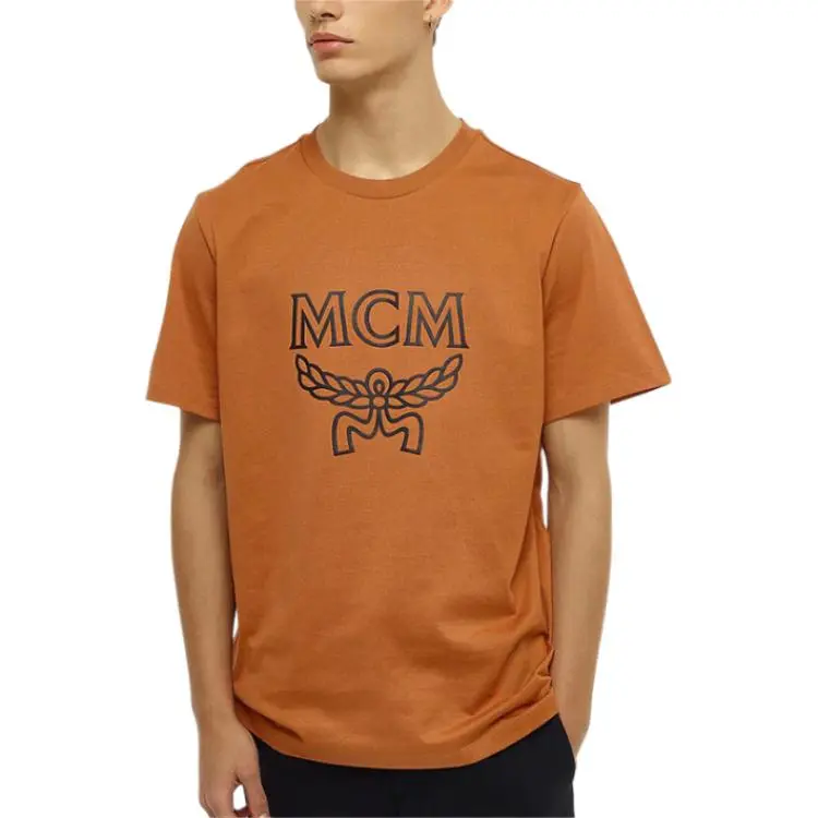MCM Logo Printed Crewneck T Shirt-4