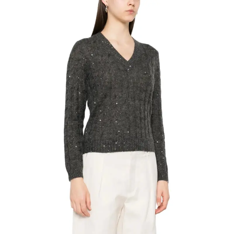 Brunello Cucinelli V neck Sweater-3