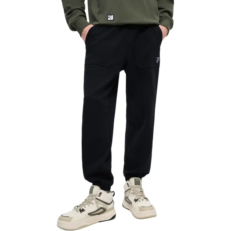 FILA FUSION Knitted Sports Pants Men's Jet Black-2