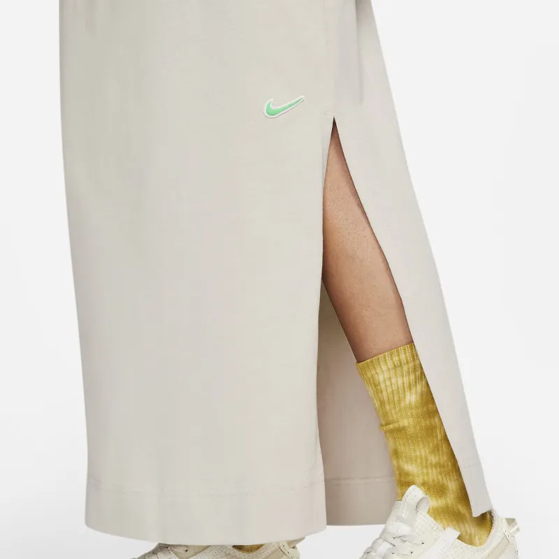 Nike Casual Long Skirts Women's Beige-3