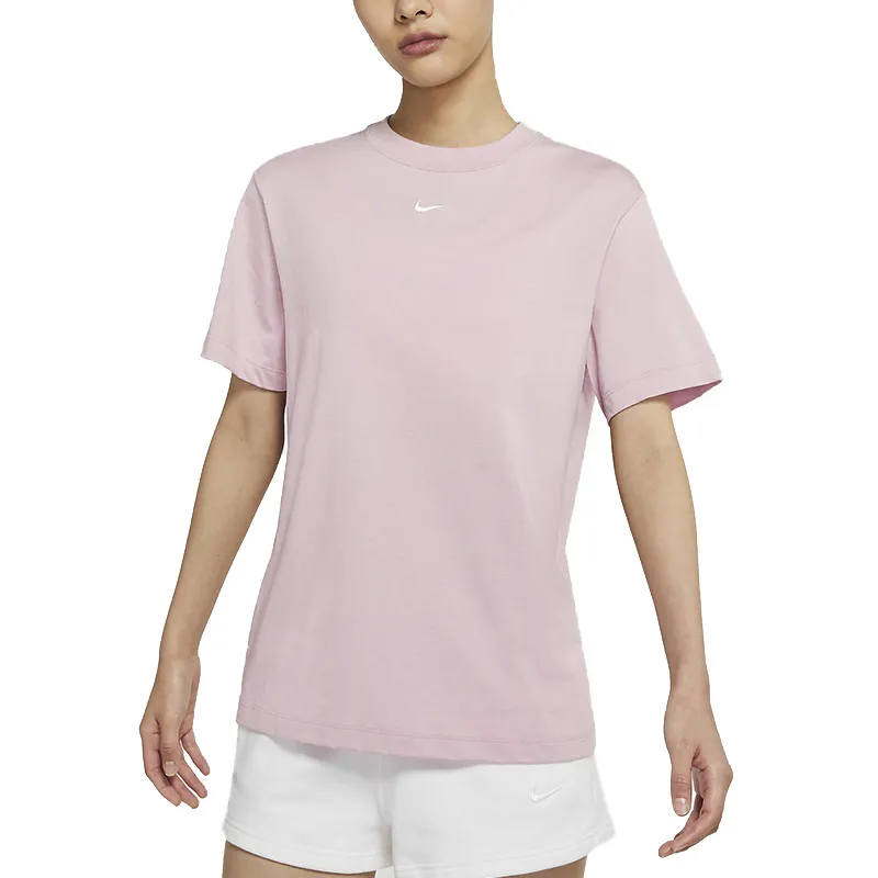 Nike Drop Shoulder Sleeve T Shirt Women's Pink-3