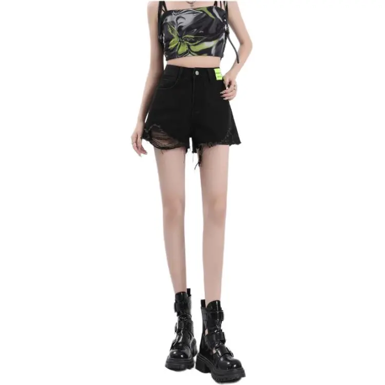 HELEH Denim Shorts Women's Black-3