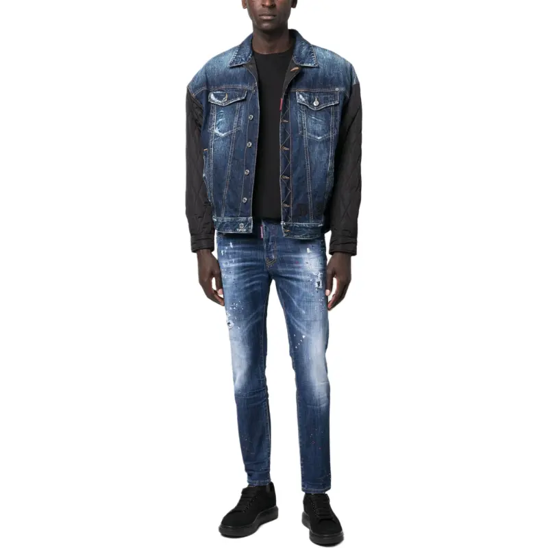 DSQUARED 2 Paint Splatter Effect Distressed Jeans-1