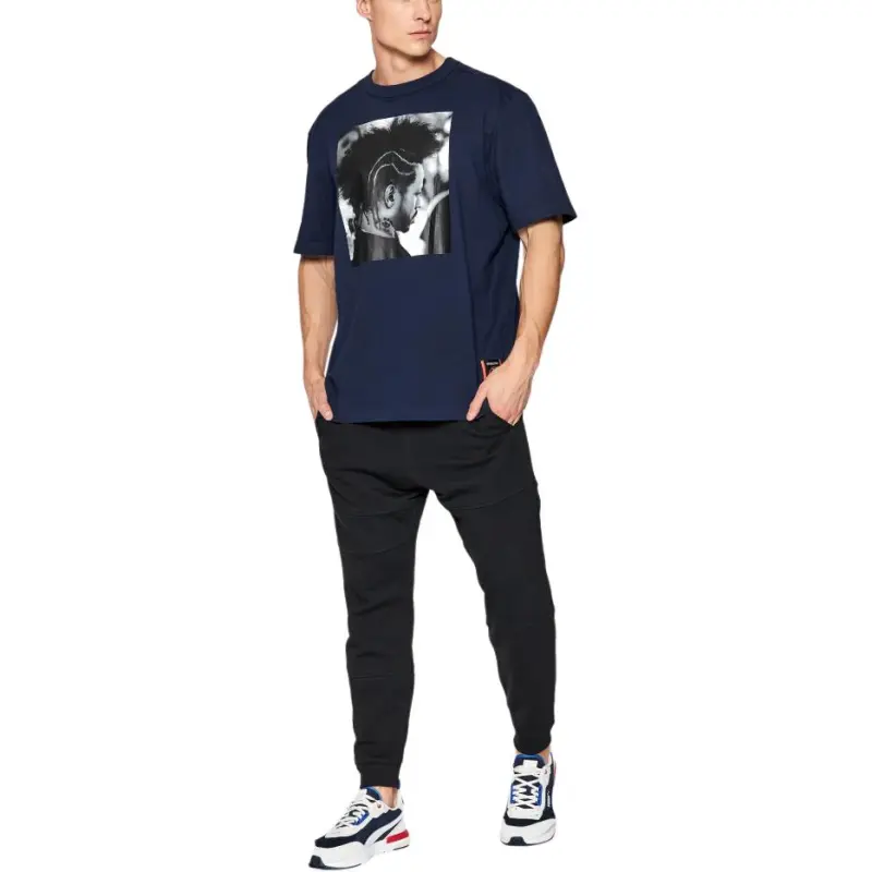Reebok TEE T-Shirt Men's Navy Blue-2