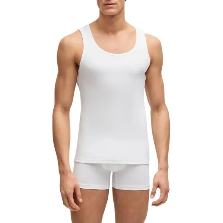 HUGO BOSS Logo embroidered Tank Top Pack Of Three-3