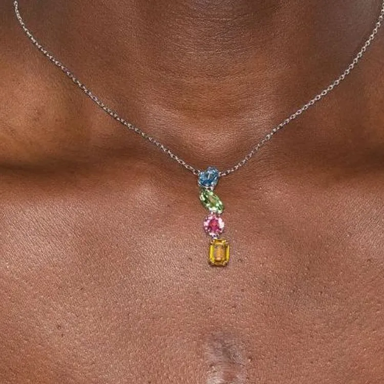 Swarovski Gema Crystal Pendant Necklace-2