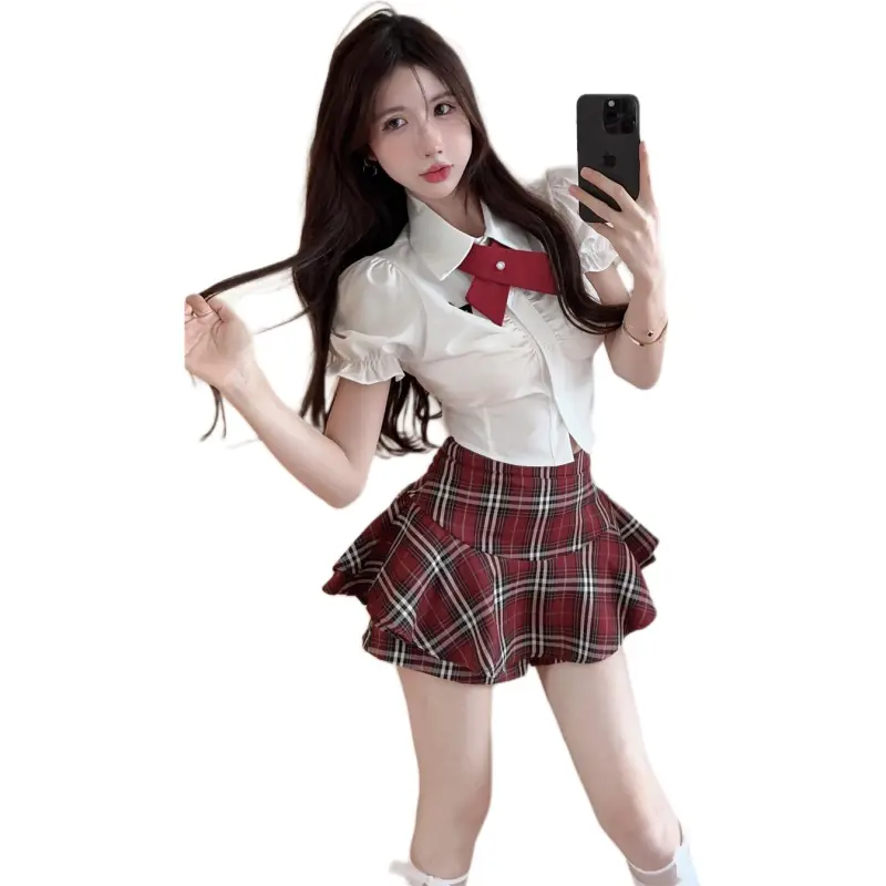Mu Qingqing Two Piece Skirt Sets Women's-2